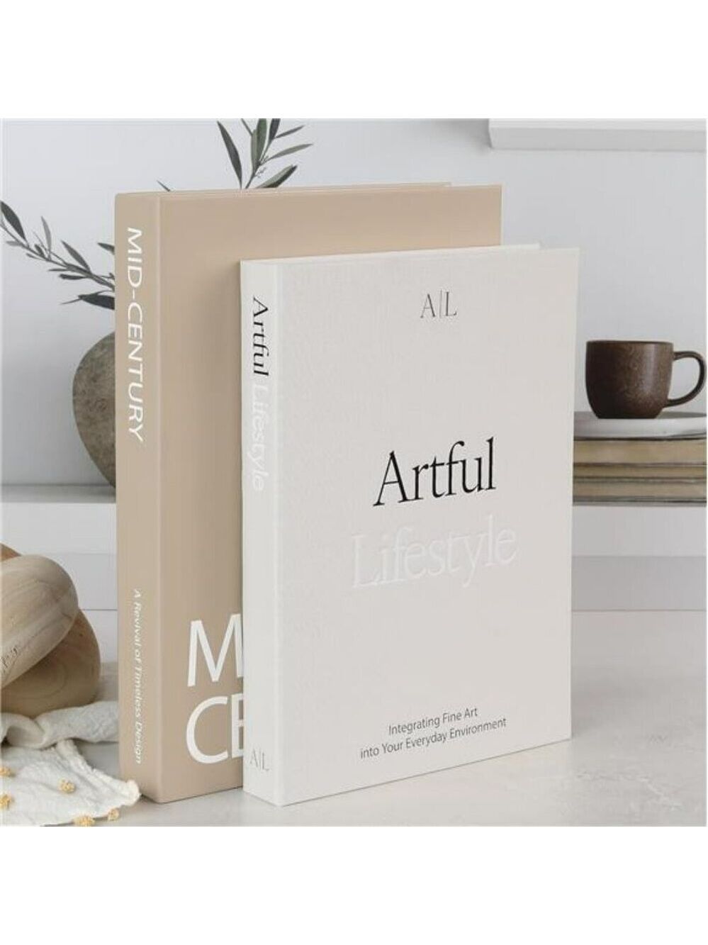 Decorative faux books set coffee table storage boxes bookshelf home decor